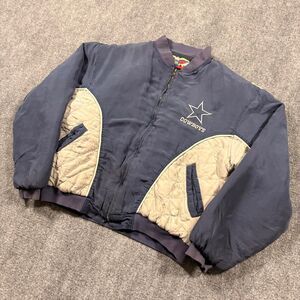 Vintage 90s Jeff Hamilton Dallas Cowboys Quilt Lined Puffer Jacket